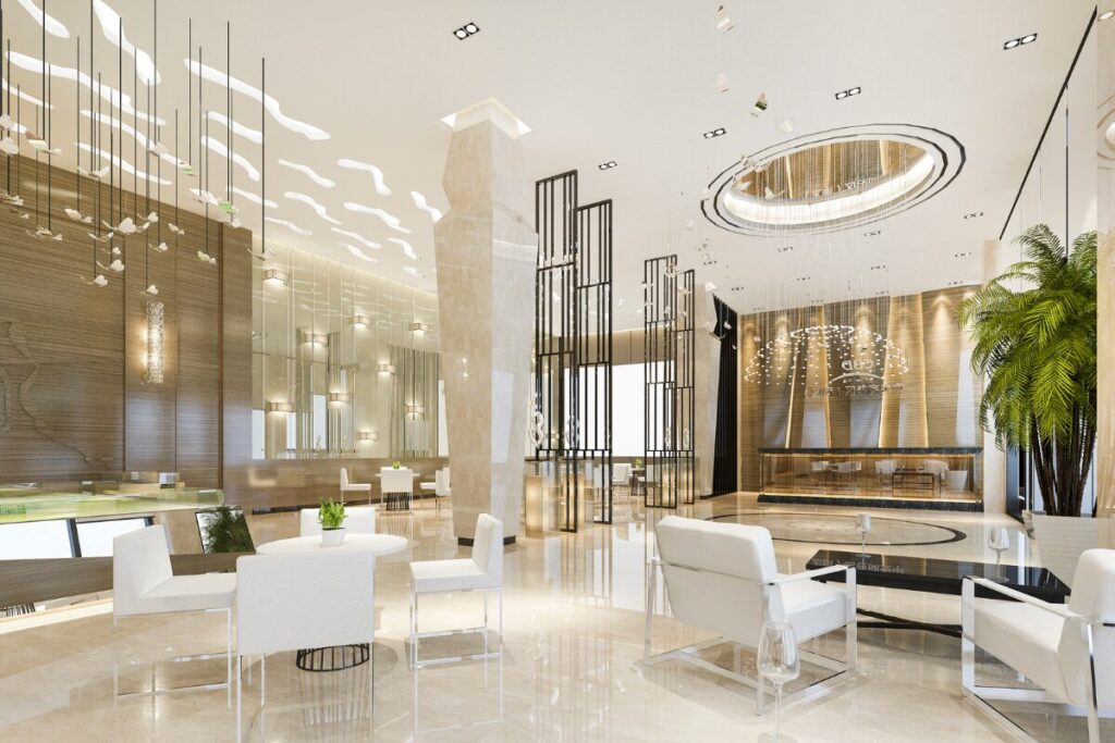 中高年の夏デートプラン
ホテルのラウンジ