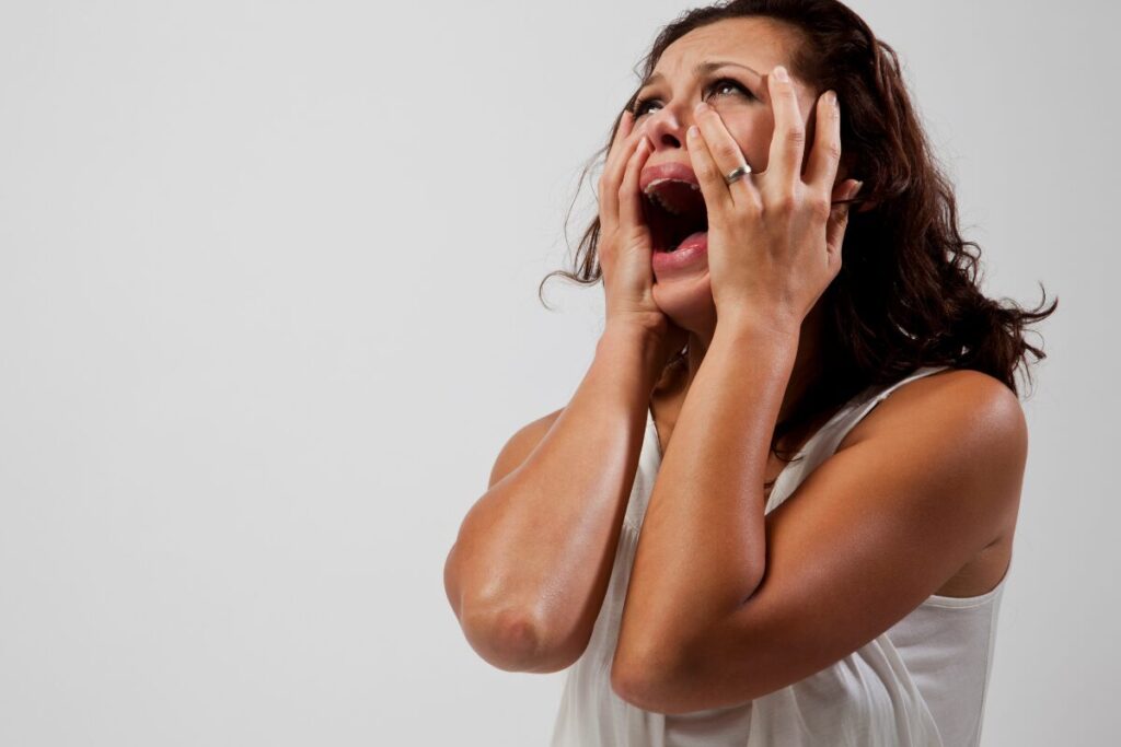 本当に効果がある?アンガーマネージメント方法
怒りのメカニズム
半狂乱の女性