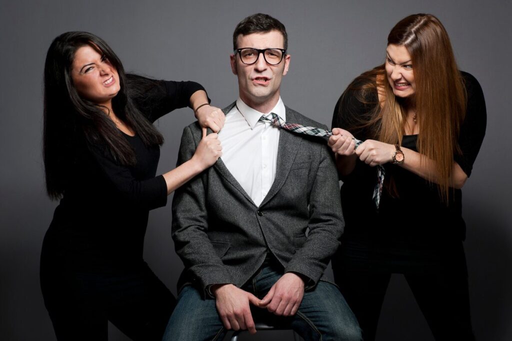 女性が知らない男性の結婚の決め手
選択肢の勘違い
二人の女性が1人の男性をとりあう