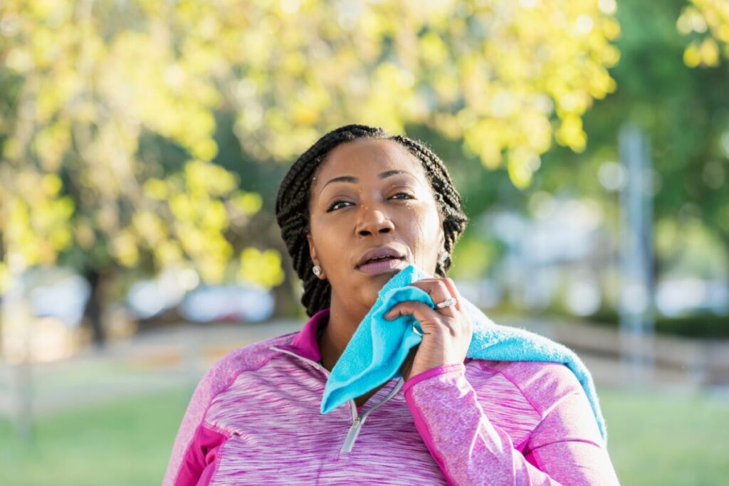 いつまでも若く美しくいるために
健康に良いことが悪い事？
運動をして汗をかいている人