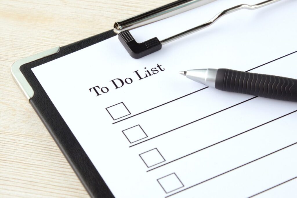 面倒くさいことが人生を変える
やるべきことリスト
チェックリスト