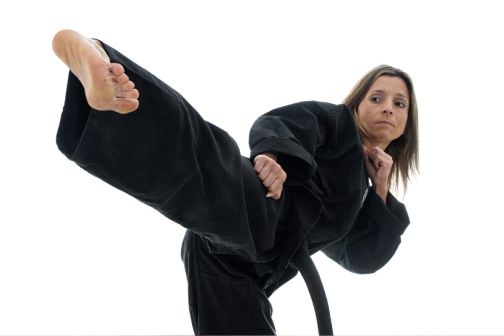 夫婦でホームパーティー
旦那のケツを蹴って！
蹴りをくり出す女性