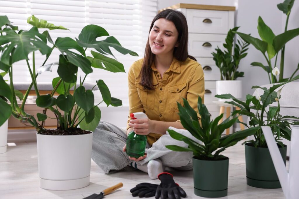 愛妻家を育てる
声をかける
植物に声をかける女性