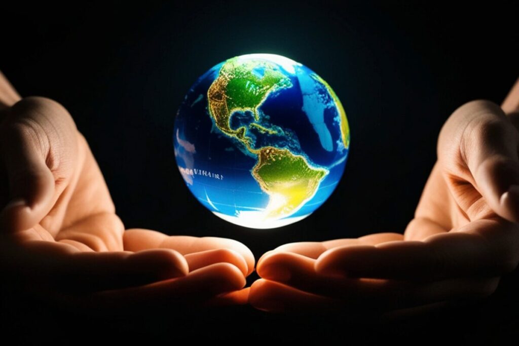 世界はあなたを中心に回っている
世界はあなたの手の中
手のひらの上の地球